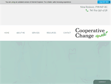 Tablet Screenshot of cooperativechange.com